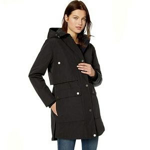 Pendleton NWT La Conner Black Trench Coat Medium